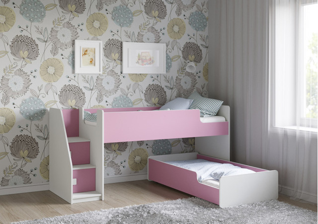 Детская выкатная кровать Легенда К402.41 в Ленинске-Кузнецком